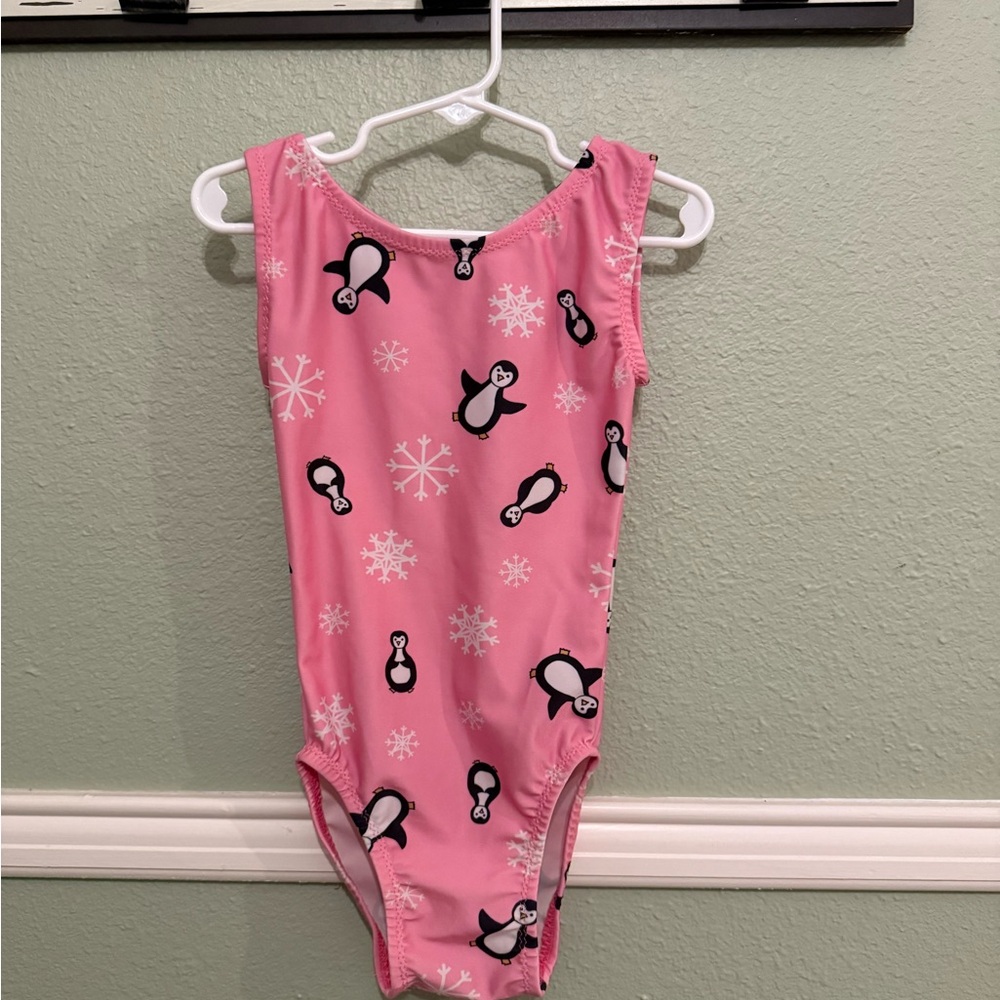 Penguin Snowflake Gymnastics Leotard
